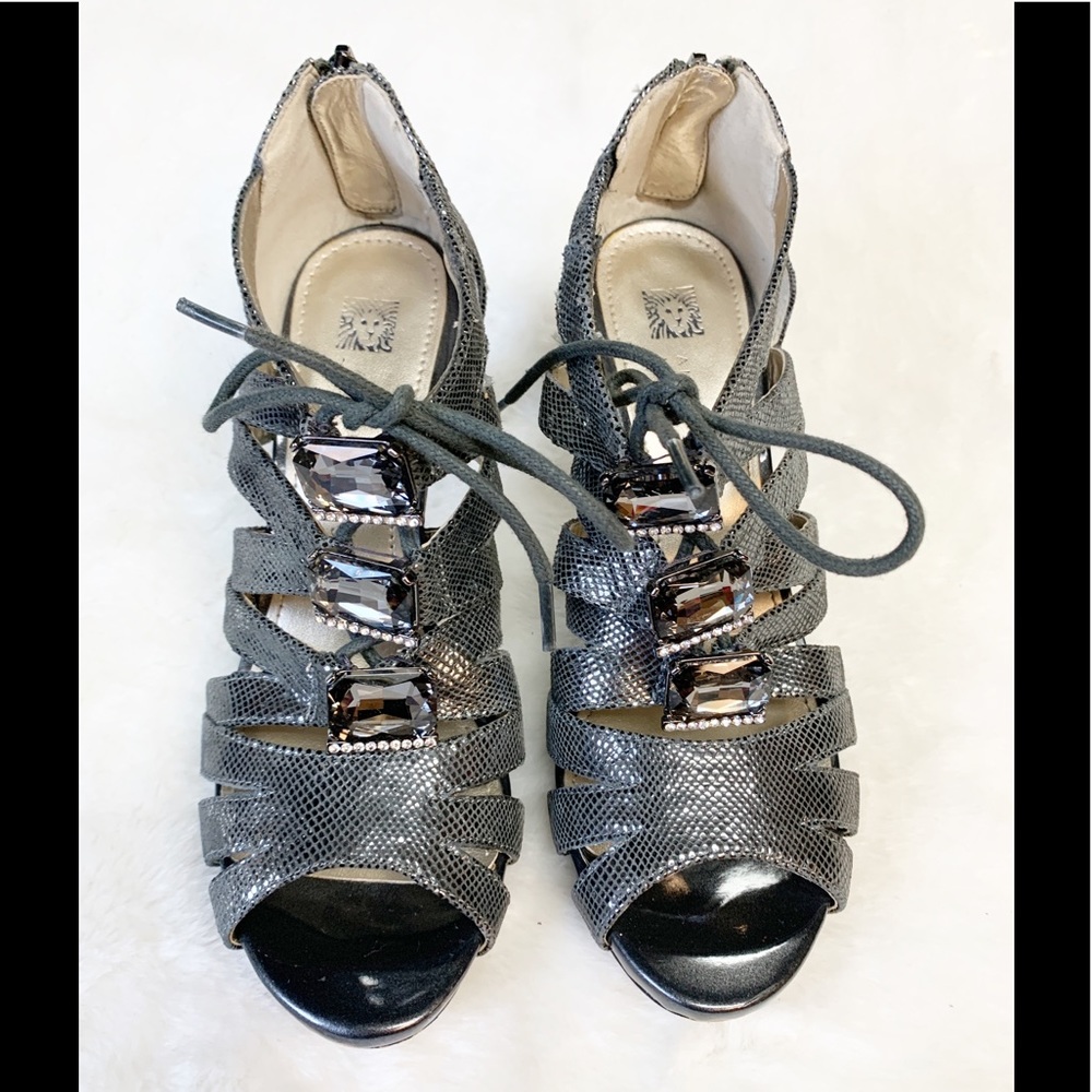 Anne Klein iFlex Akornella Lace-up Gladiator Heels